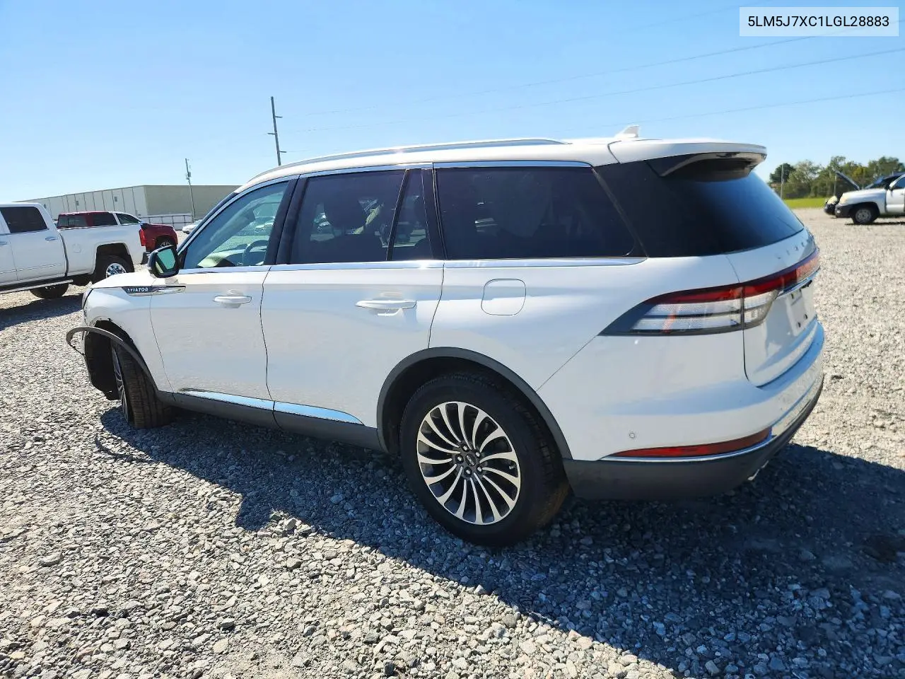 2020 LINCOLN AVIATOR VIN 5LM5J7XC1LGL28883 — фото 2