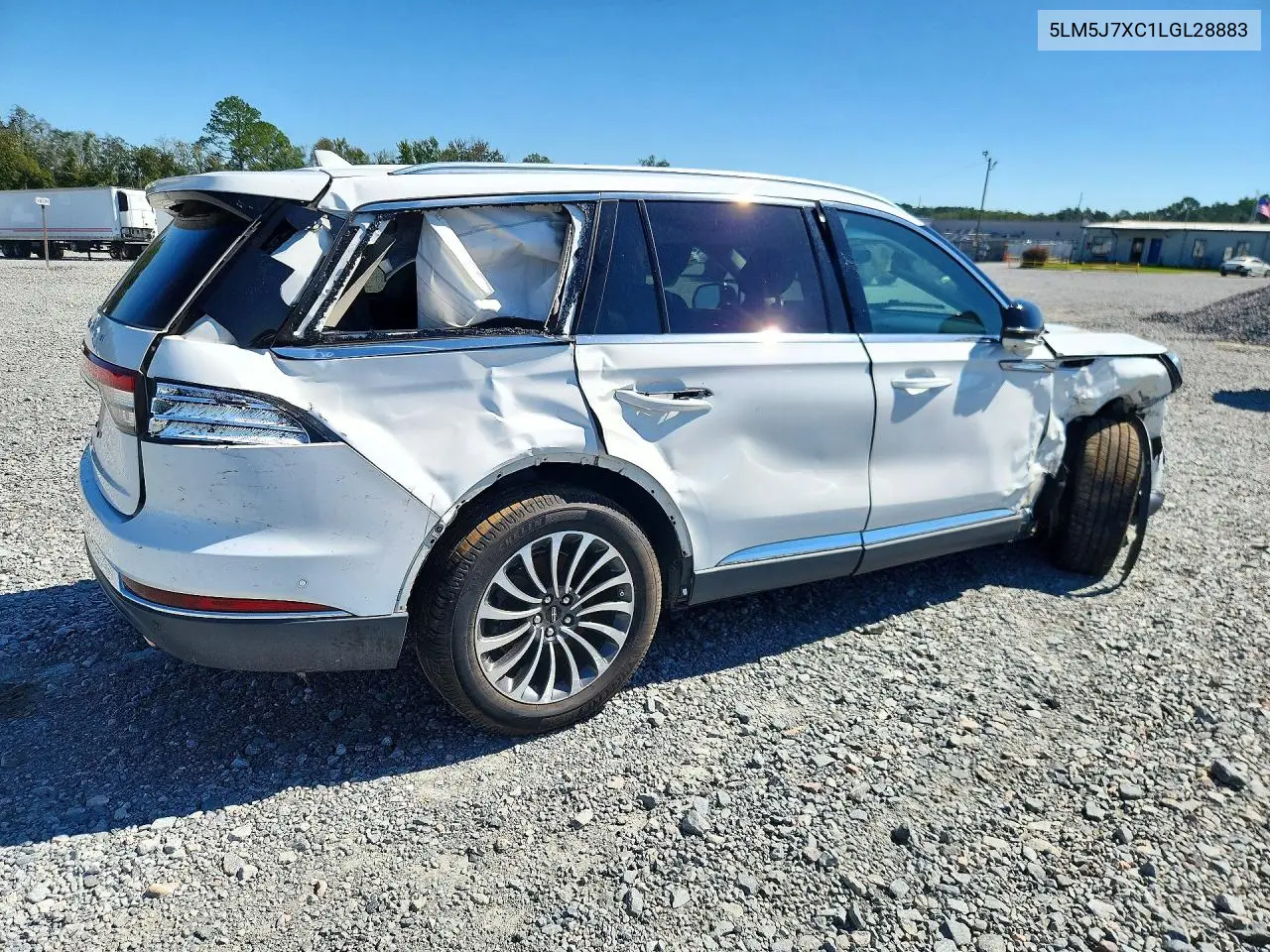 2020 LINCOLN AVIATOR VIN 5LM5J7XC1LGL28883 — фото 3