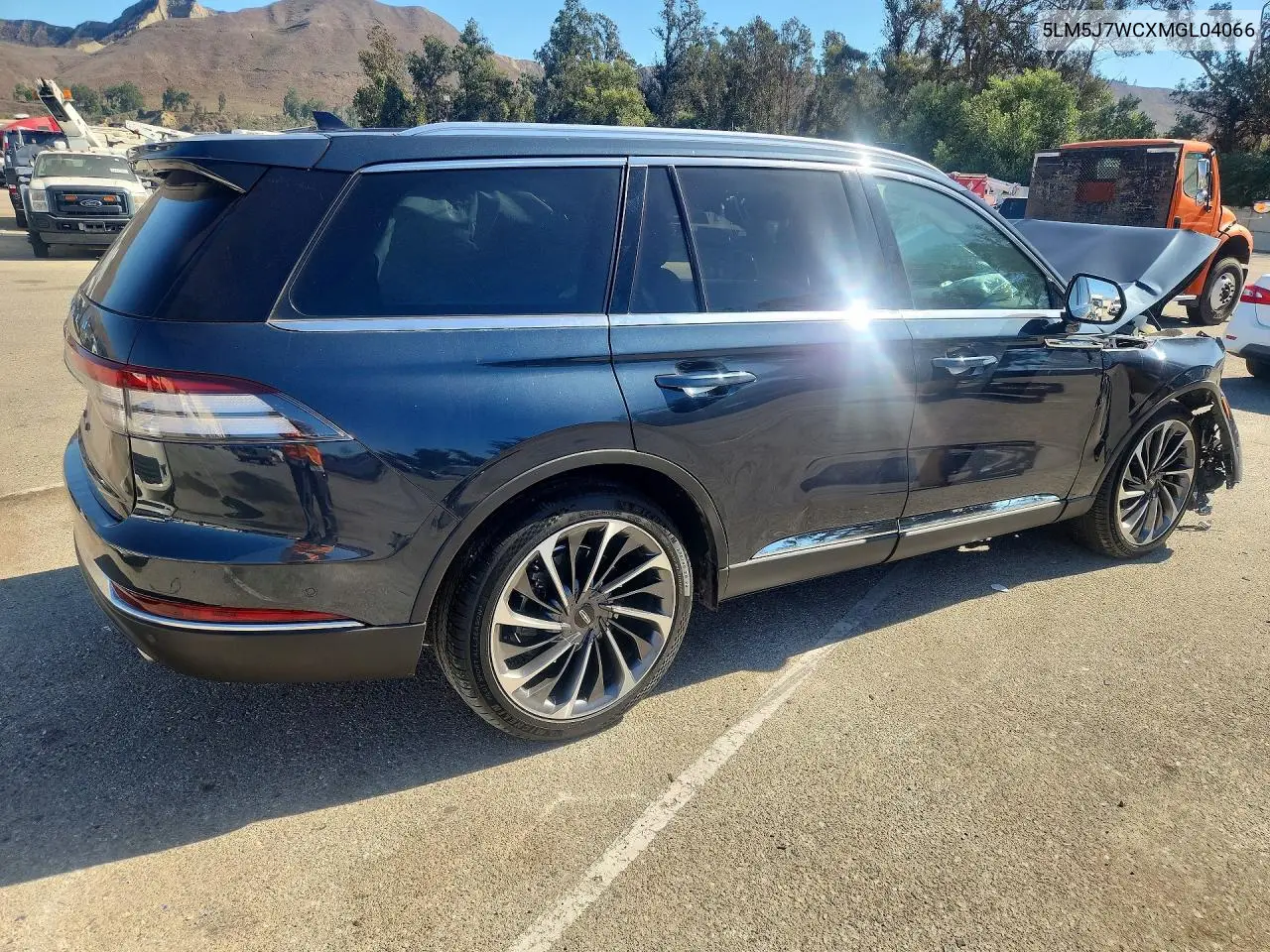 2021 LINCOLN AVIATOR VIN 5LM5J7WCXMGL04066 — фото 3