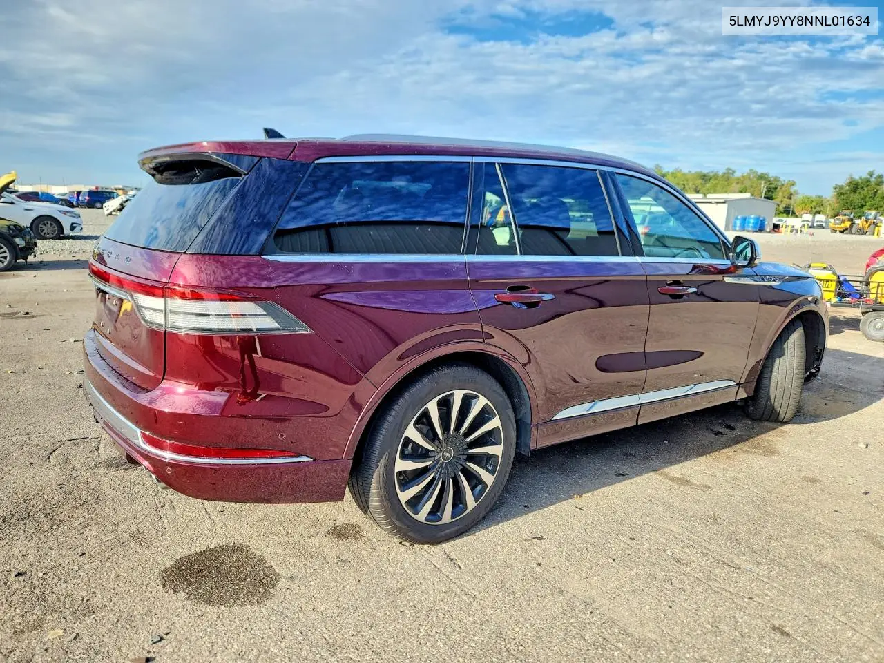 2022 LINCOLN AVIATOR VIN 5LMYJ9YY8NNL01634 — фото 3