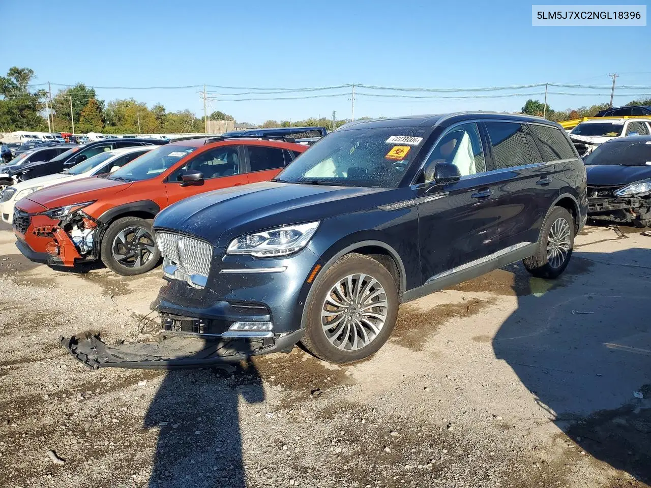 LINCOLN AVIATOR 2022, VIN 5LM5J7XC2NGL18396