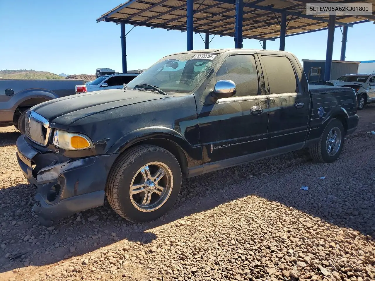 LINCOLN BLACKWOOD 2002, VIN 5LTEW05A62KJ01800
