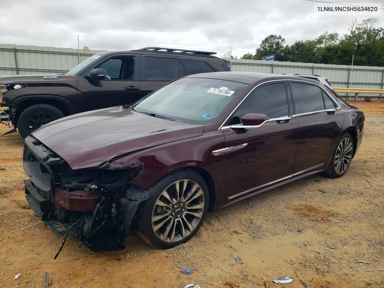 LINCOLN CONTINENTAL 2017, VIN 1LN6L9NC5H5634620