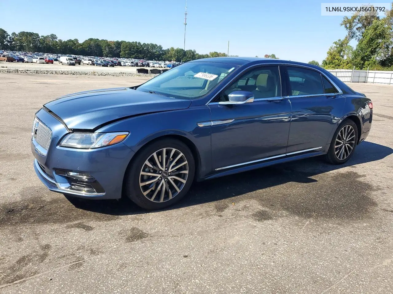 LINCOLN CONTINENTAL 2018, VIN 1LN6L9SKXJ5601792