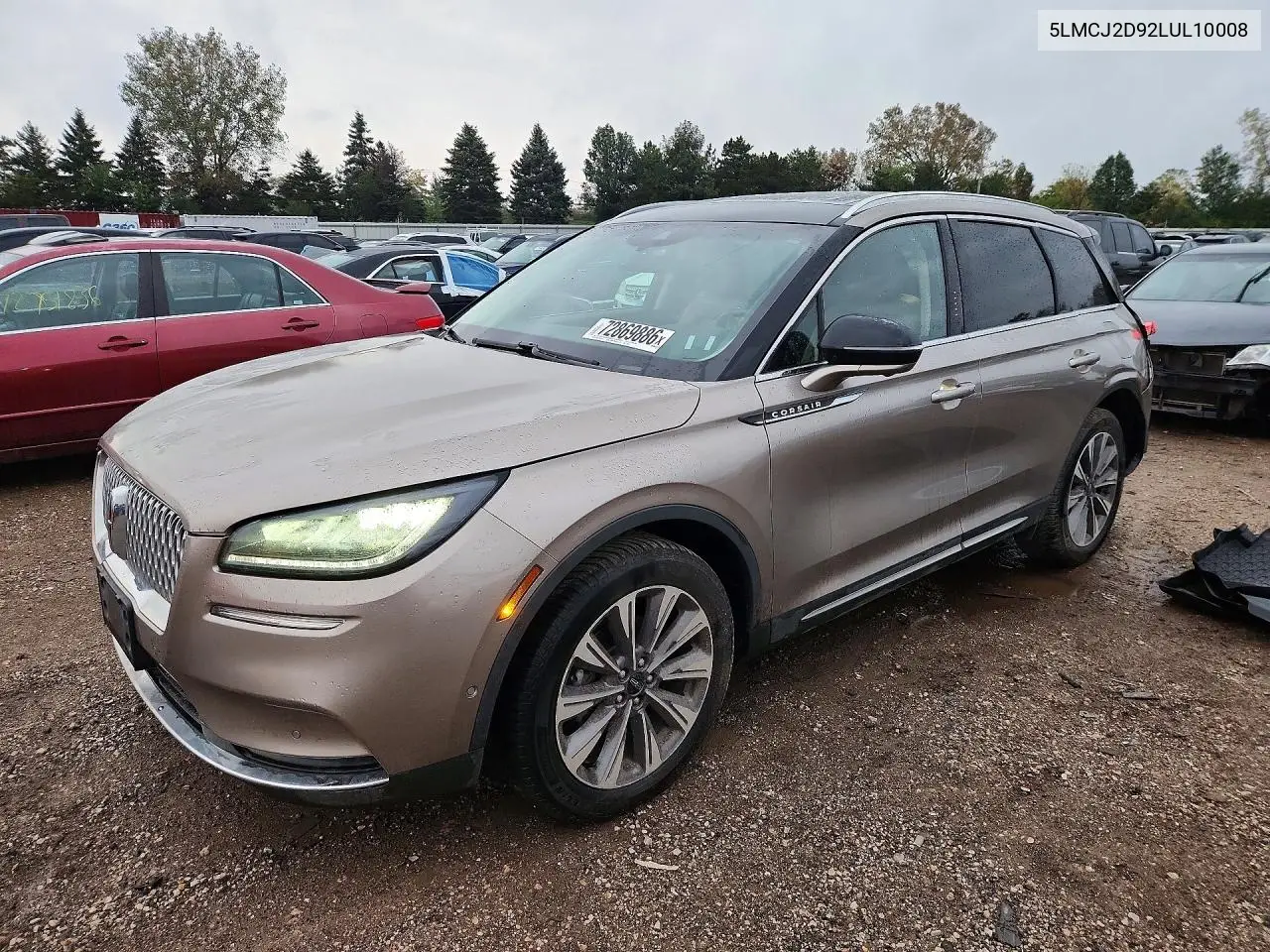 LINCOLN CORSAIR 2020, VIN 5LMCJ2D92LUL10008