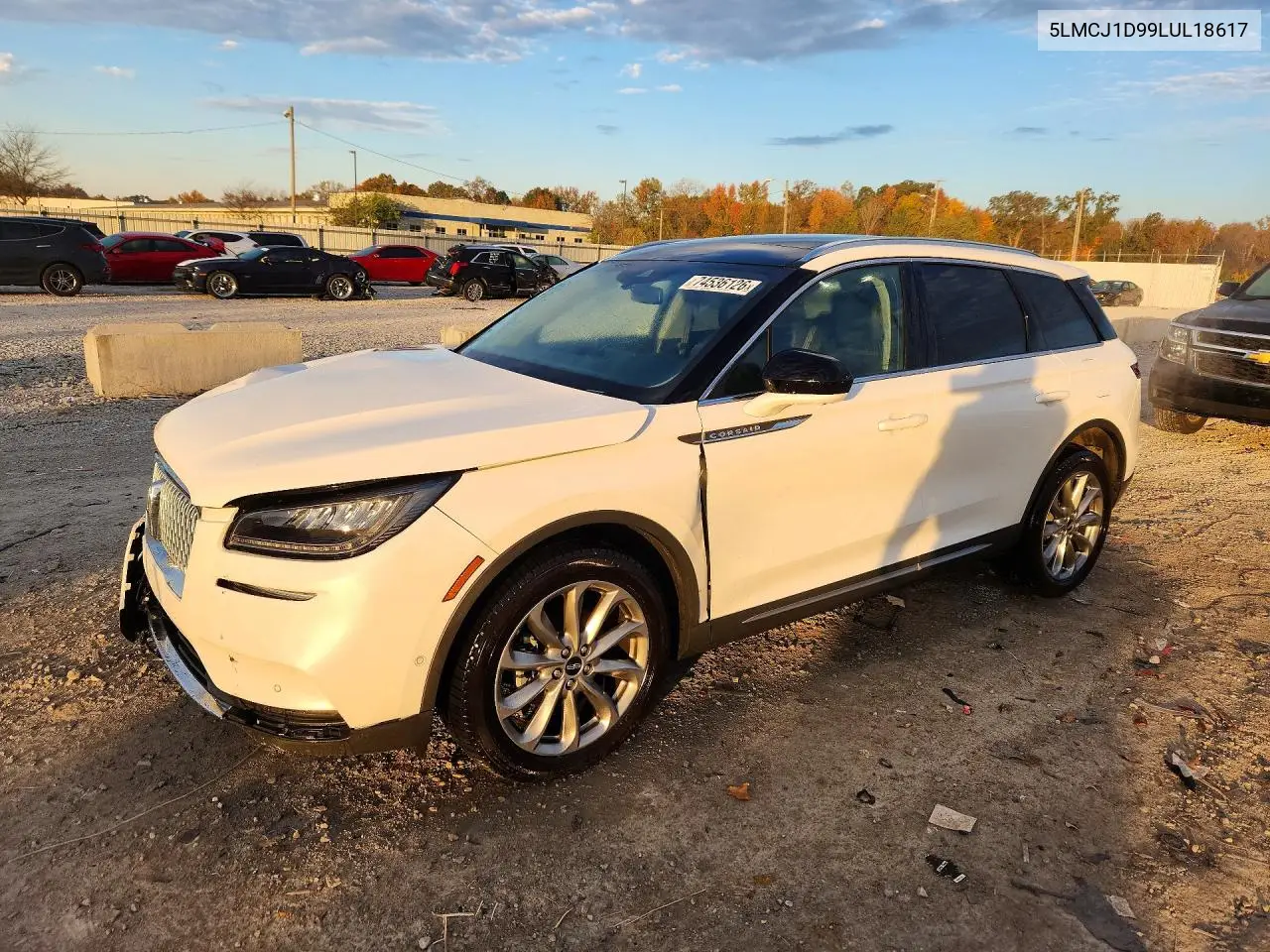 LINCOLN CORSAIR 2020, VIN 5LMCJ1D99LUL18617