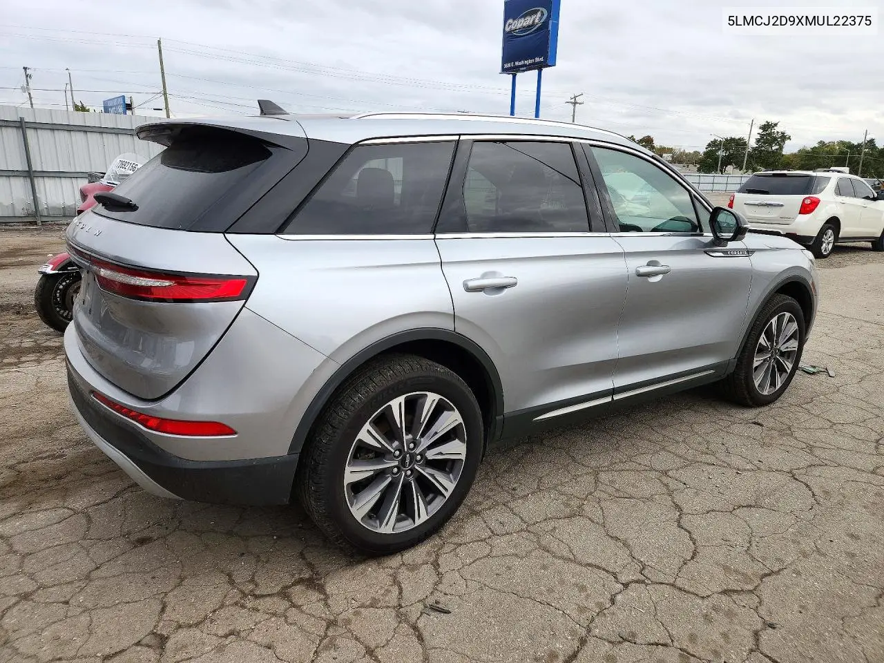 2021 LINCOLN CORSAIR VIN 5LMCJ2D9XMUL22375 — фото 3