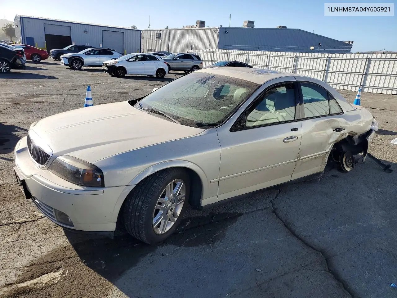 LINCOLN LS 2004, VIN 1LNHM87A04Y605921