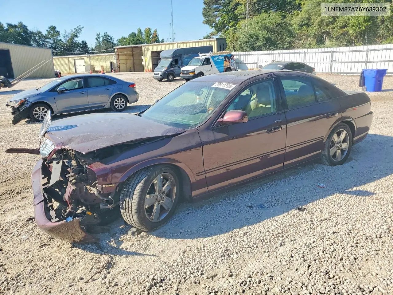 LINCOLN LS 2006, VIN 1LNFM87A76Y639302