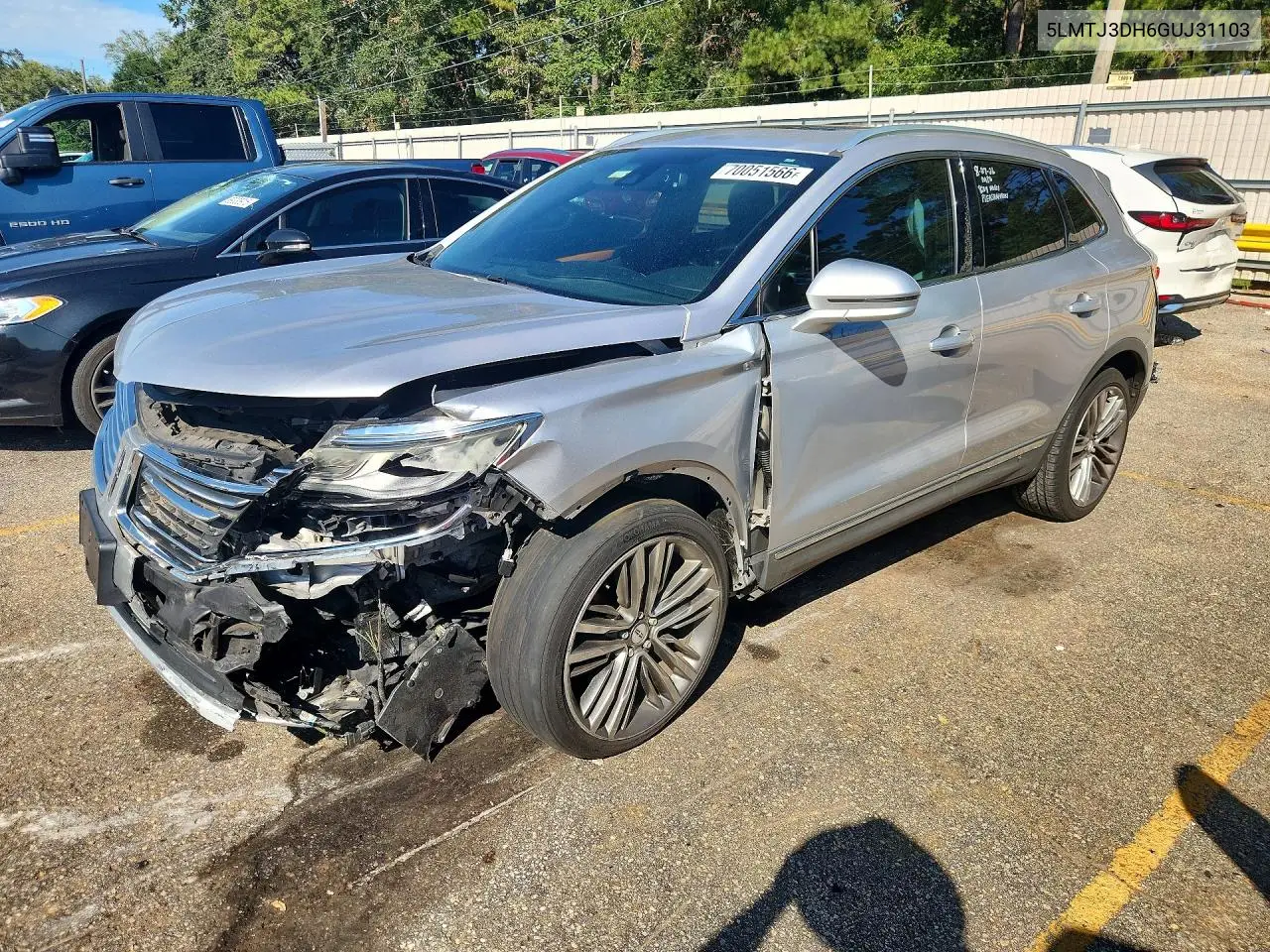 LINCOLN MKC 2016, VIN 5LMTJ3DH6GUJ31103