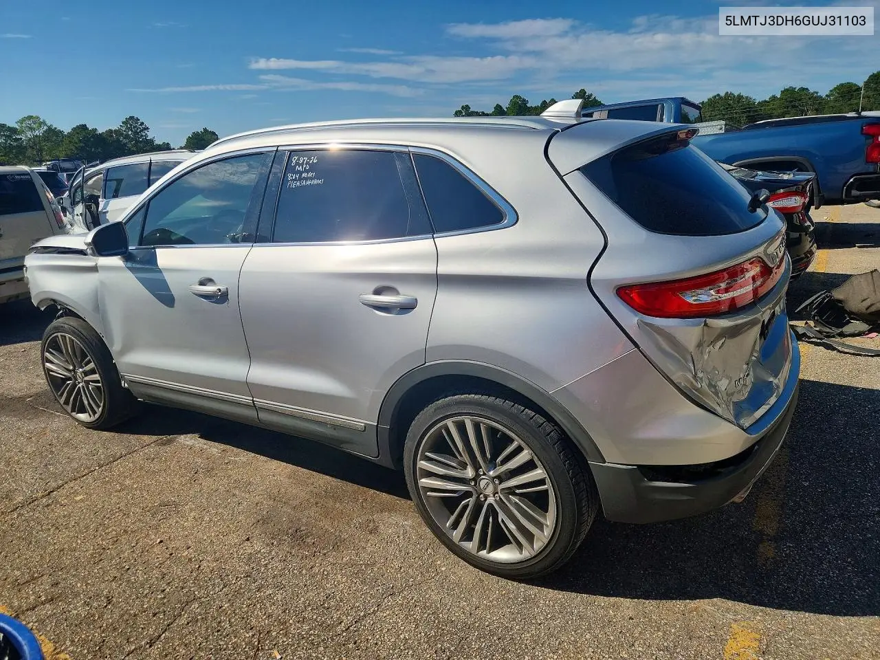 2016 LINCOLN MKC VIN 5LMTJ3DH6GUJ31103 — фото 2