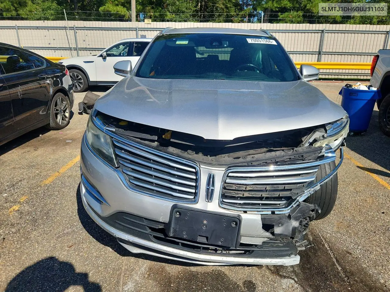 2016 LINCOLN MKC VIN 5LMTJ3DH6GUJ31103 — фото 5