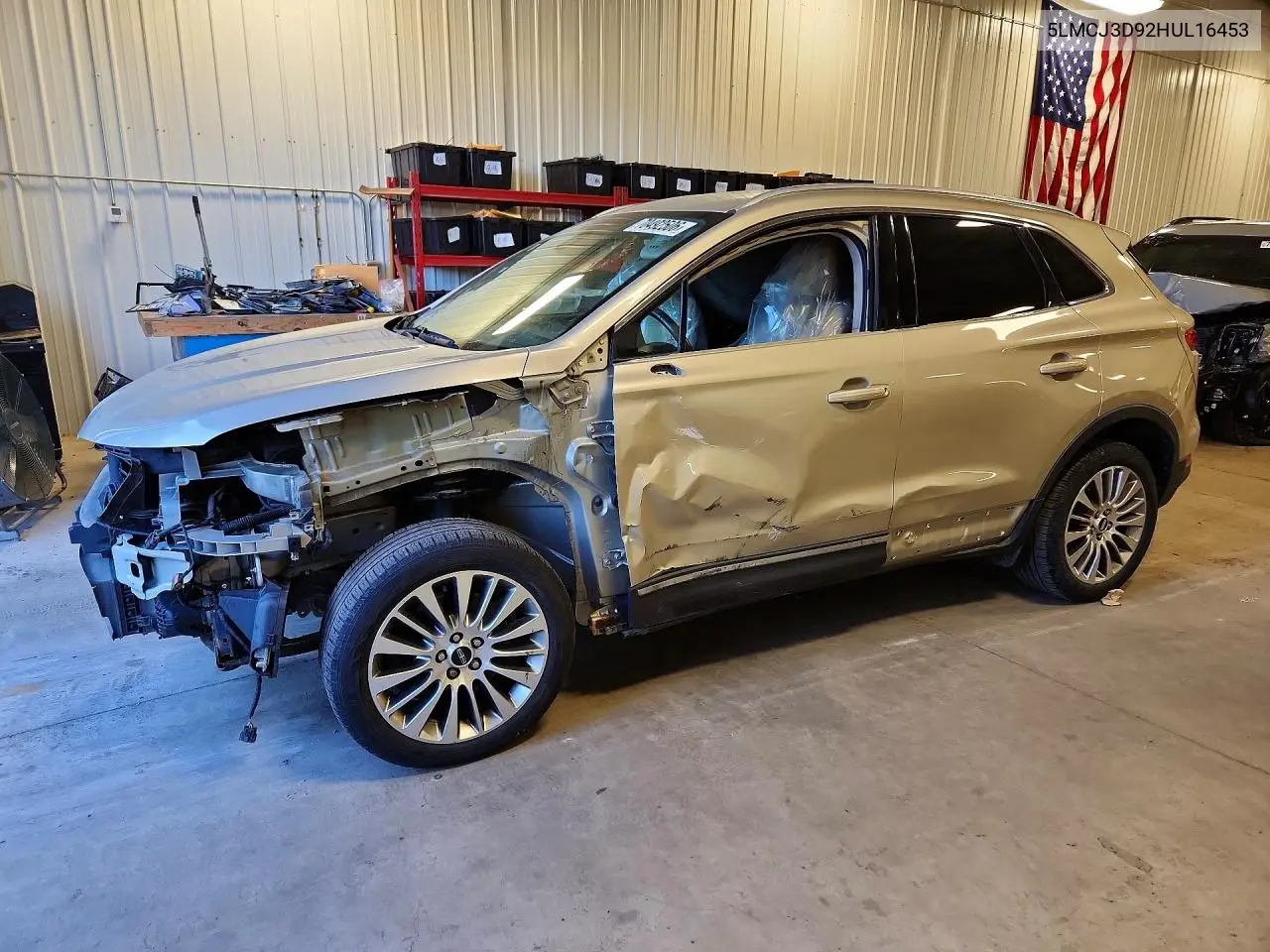 LINCOLN MKC 2017, VIN 5LMCJ3D92HUL16453