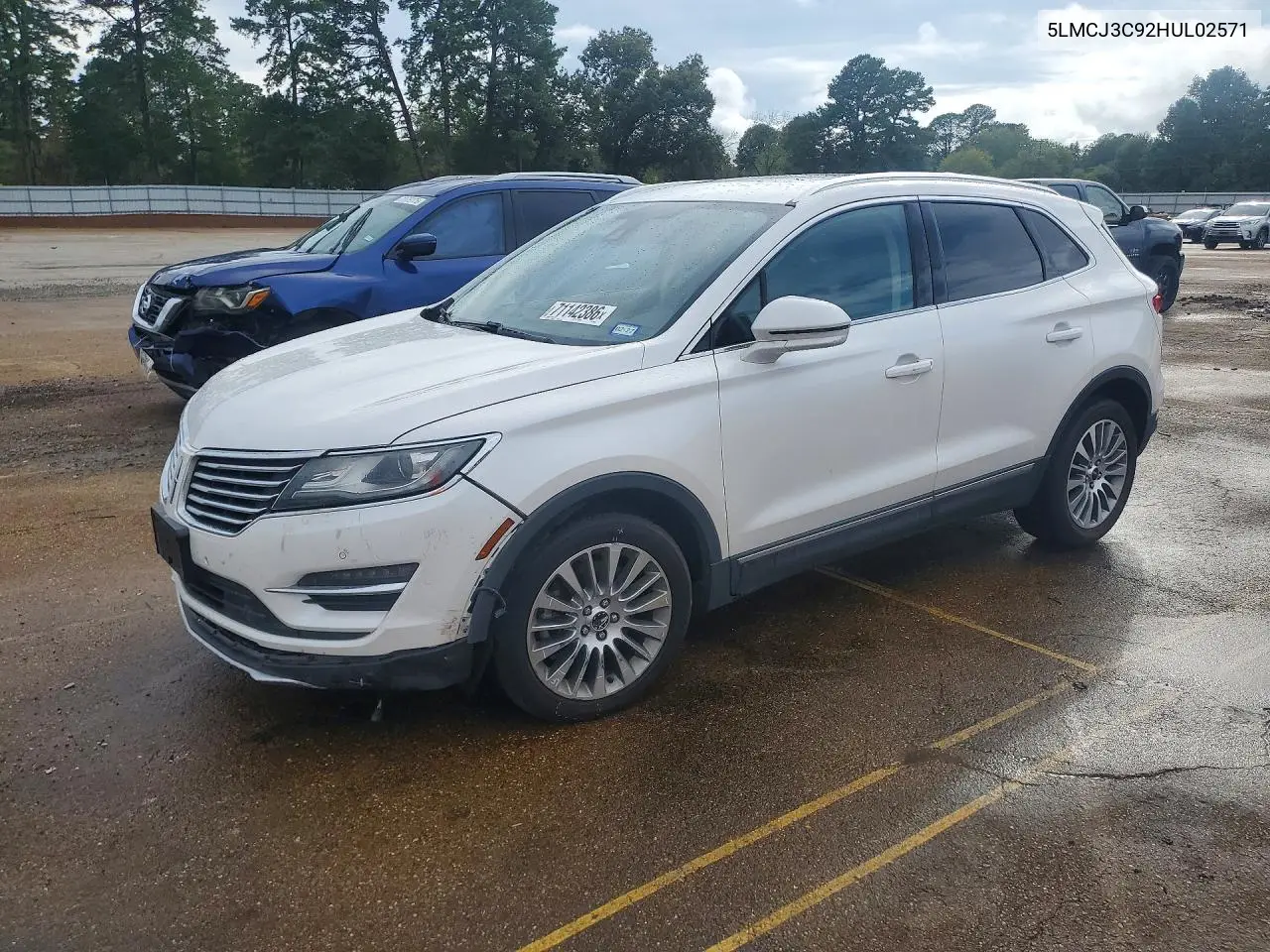 LINCOLN MKC 2017, VIN 5LMCJ3C92HUL02571