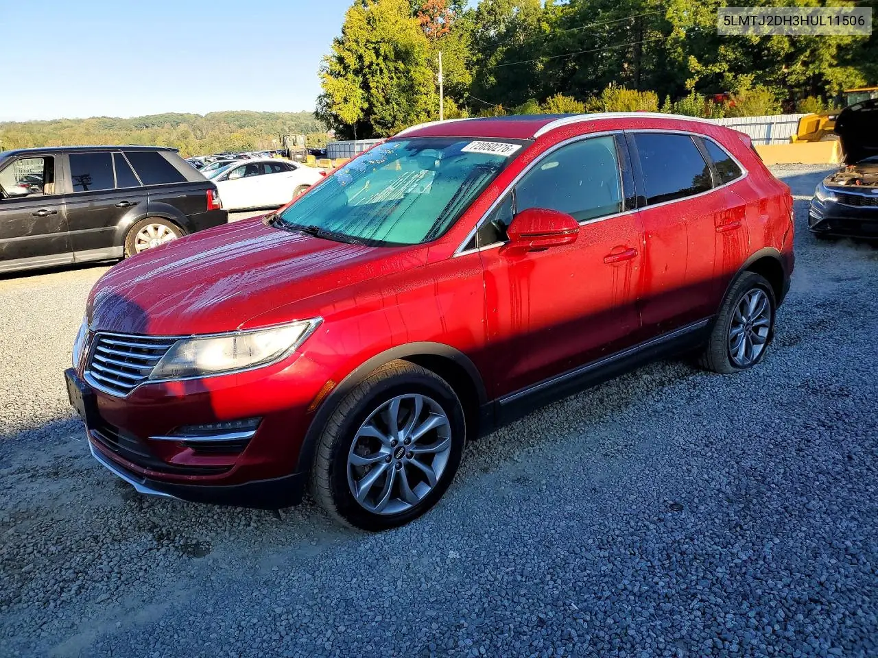 LINCOLN MKC 2017, VIN 5LMTJ2DH3HUL11506