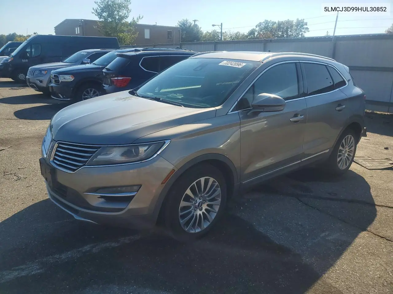 LINCOLN MKC 2017, VIN 5LMCJ3D99HUL30852