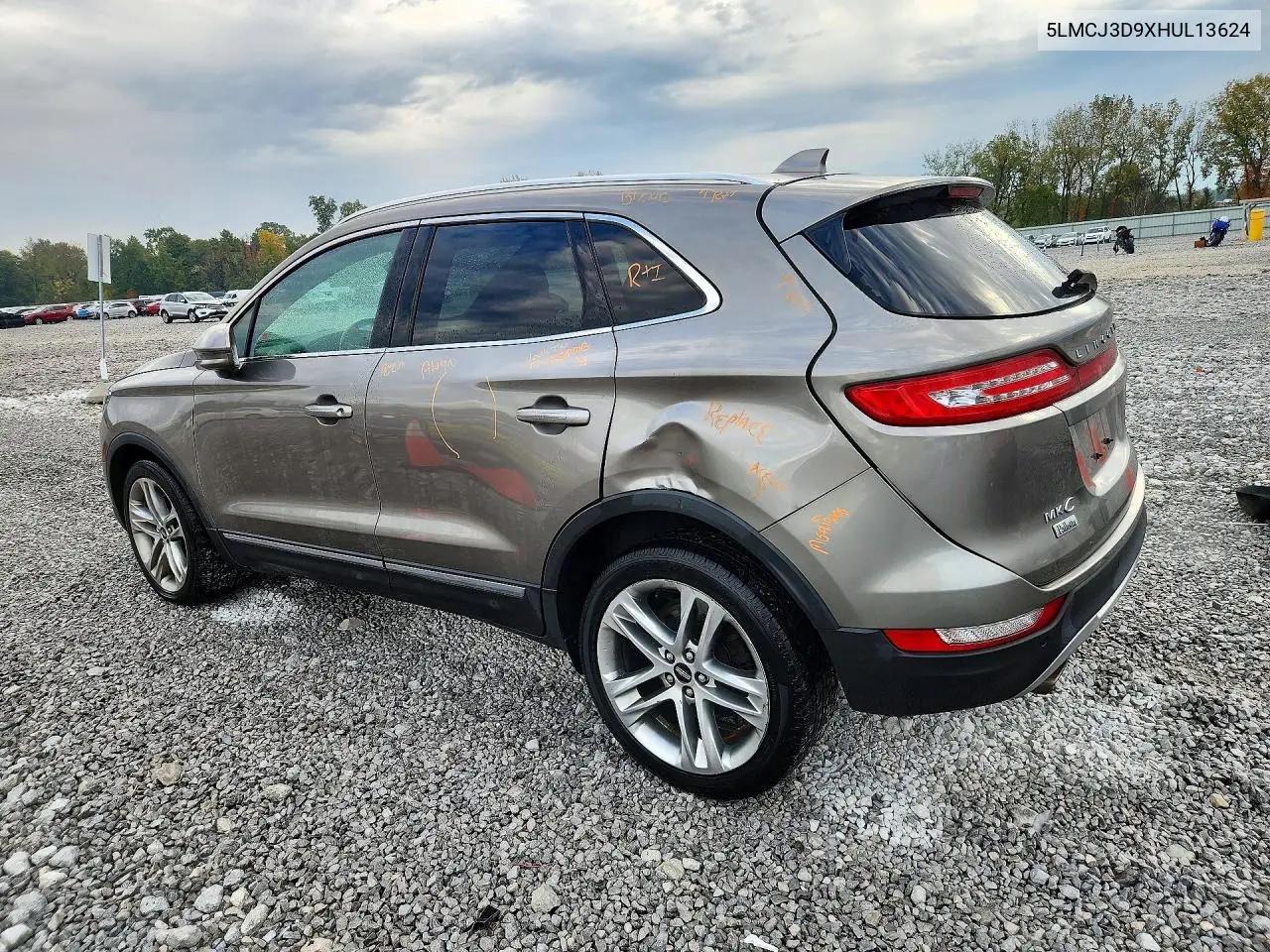 2017 LINCOLN MKC VIN 5LMCJ3D9XHUL13624 — фото 2