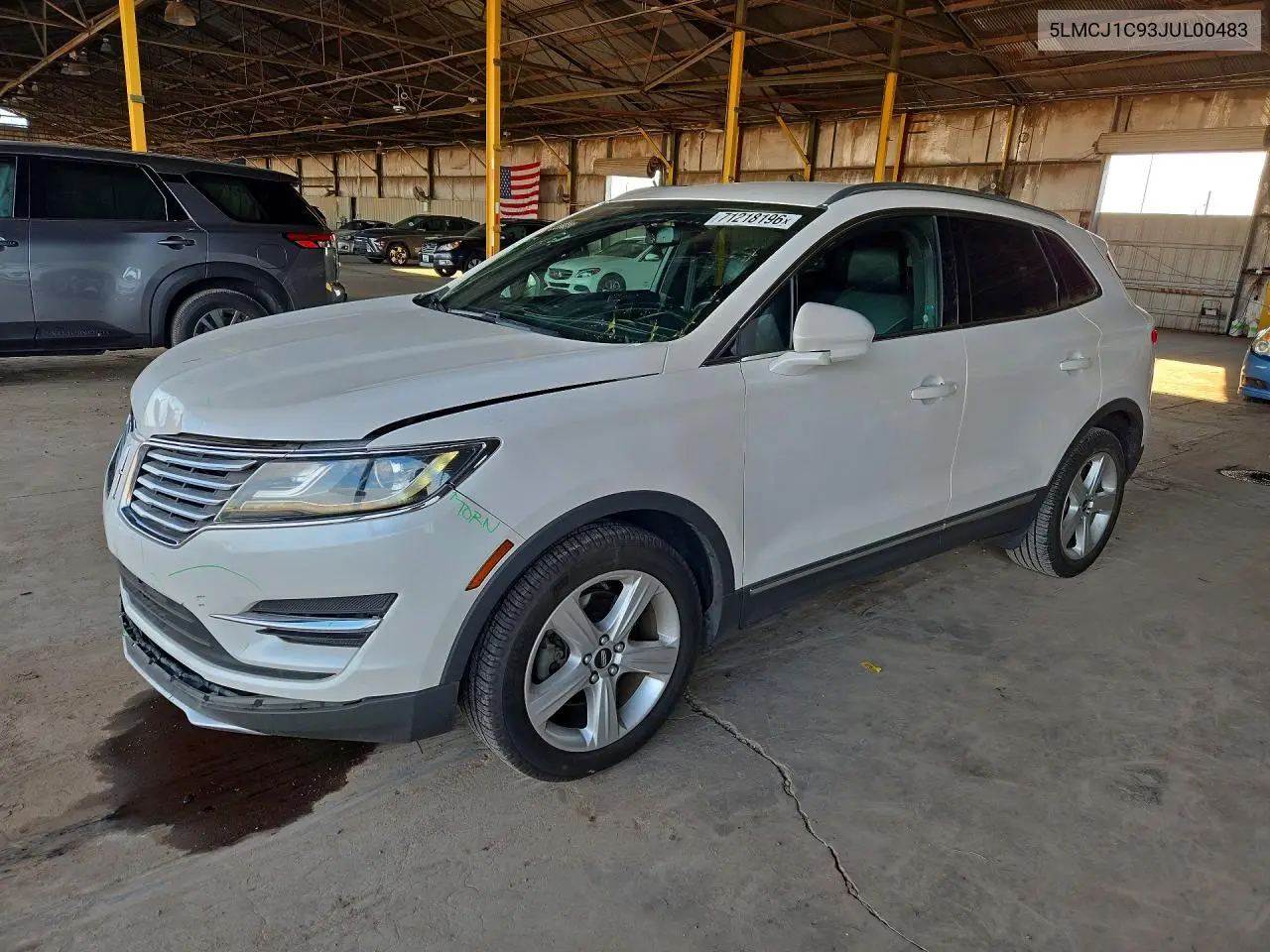LINCOLN MKC 2018, VIN 5LMCJ1C93JUL00483