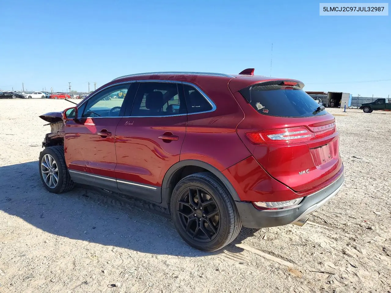 2018 LINCOLN MKC VIN 5LMCJ2C97JUL32987 — фото 2