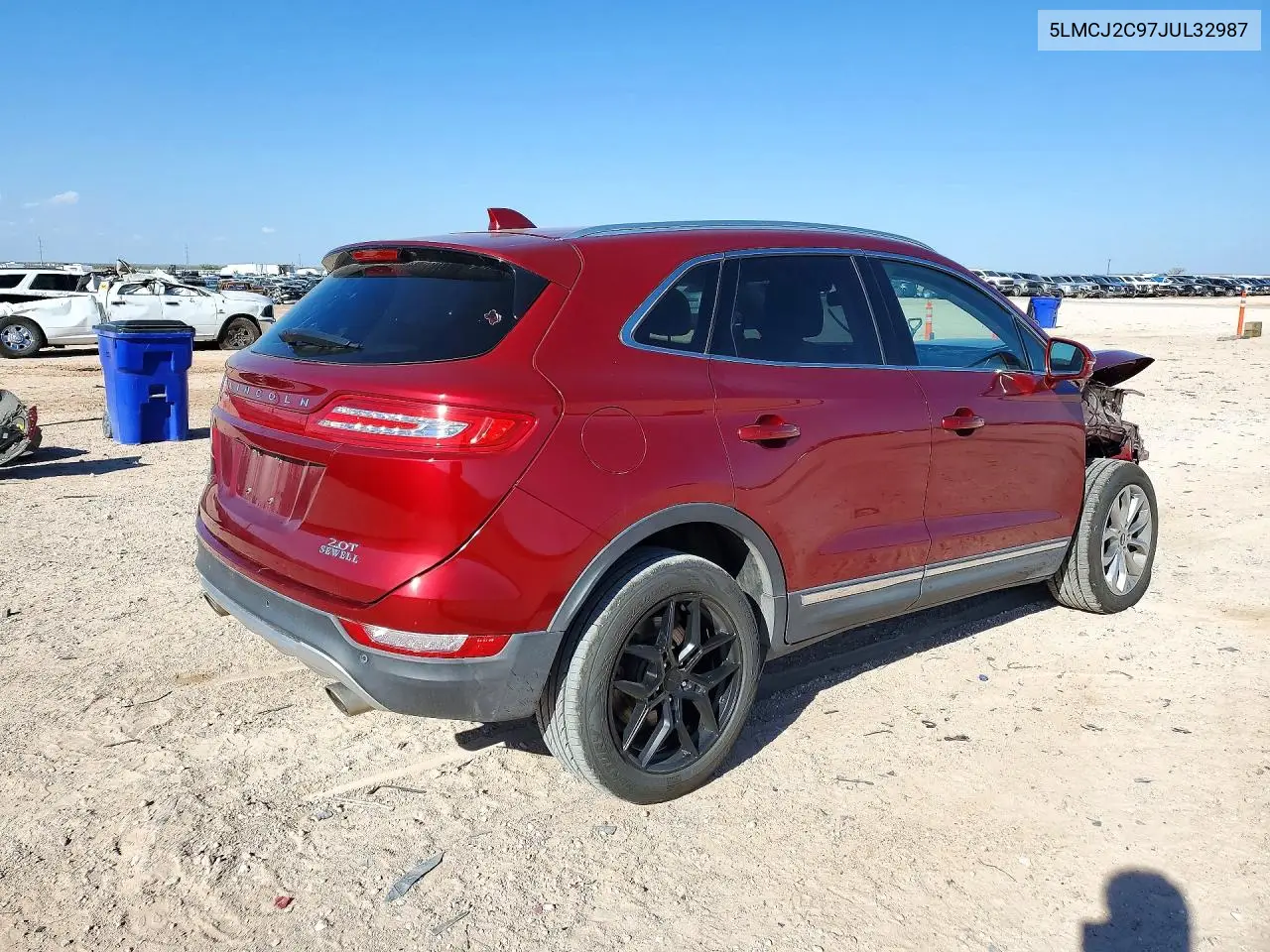 2018 LINCOLN MKC VIN 5LMCJ2C97JUL32987 — фото 3