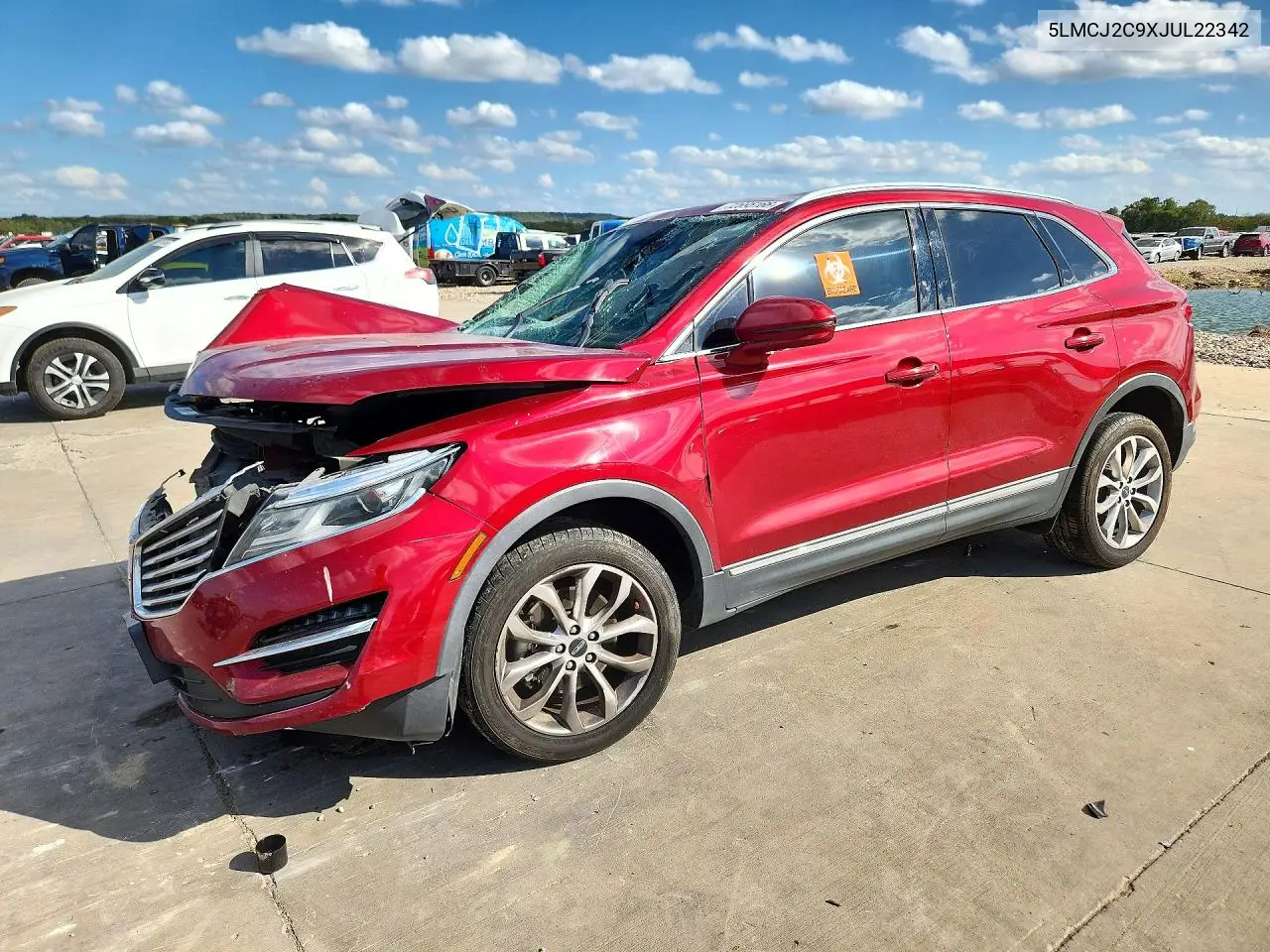 LINCOLN MKC 2018, VIN 5LMCJ2C9XJUL22342