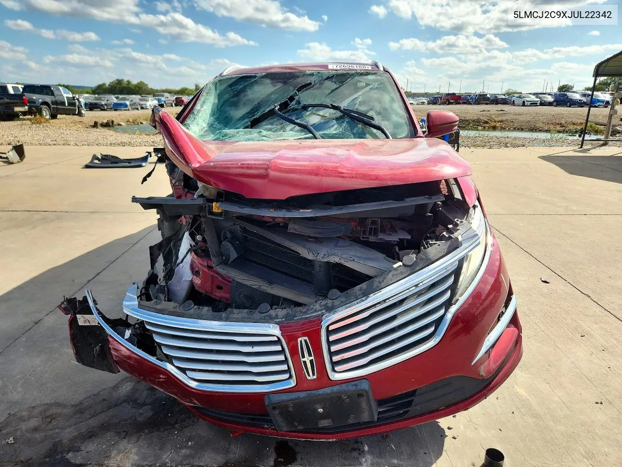 2018 LINCOLN MKC VIN 5LMCJ2C9XJUL22342 — фото 5