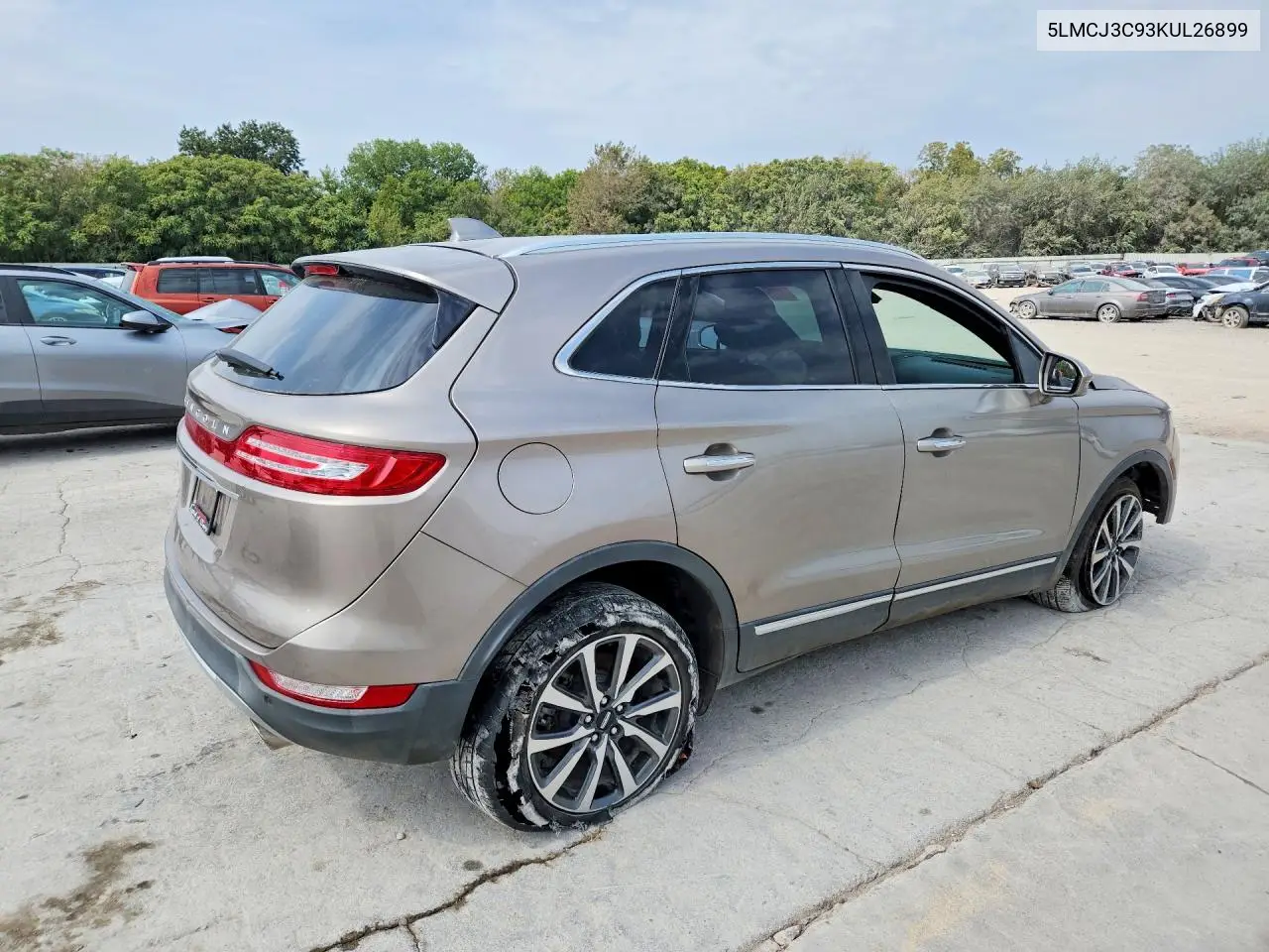 2019 LINCOLN MKC VIN 5LMCJ3C93KUL26899 — фото 3