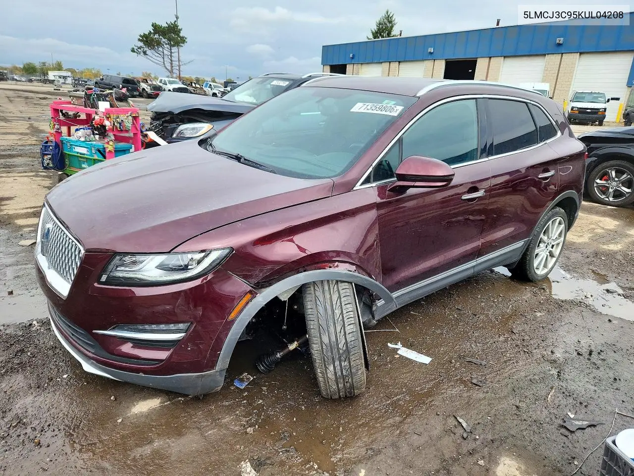 LINCOLN MKC 2019, VIN 5LMCJ3C95KUL04208