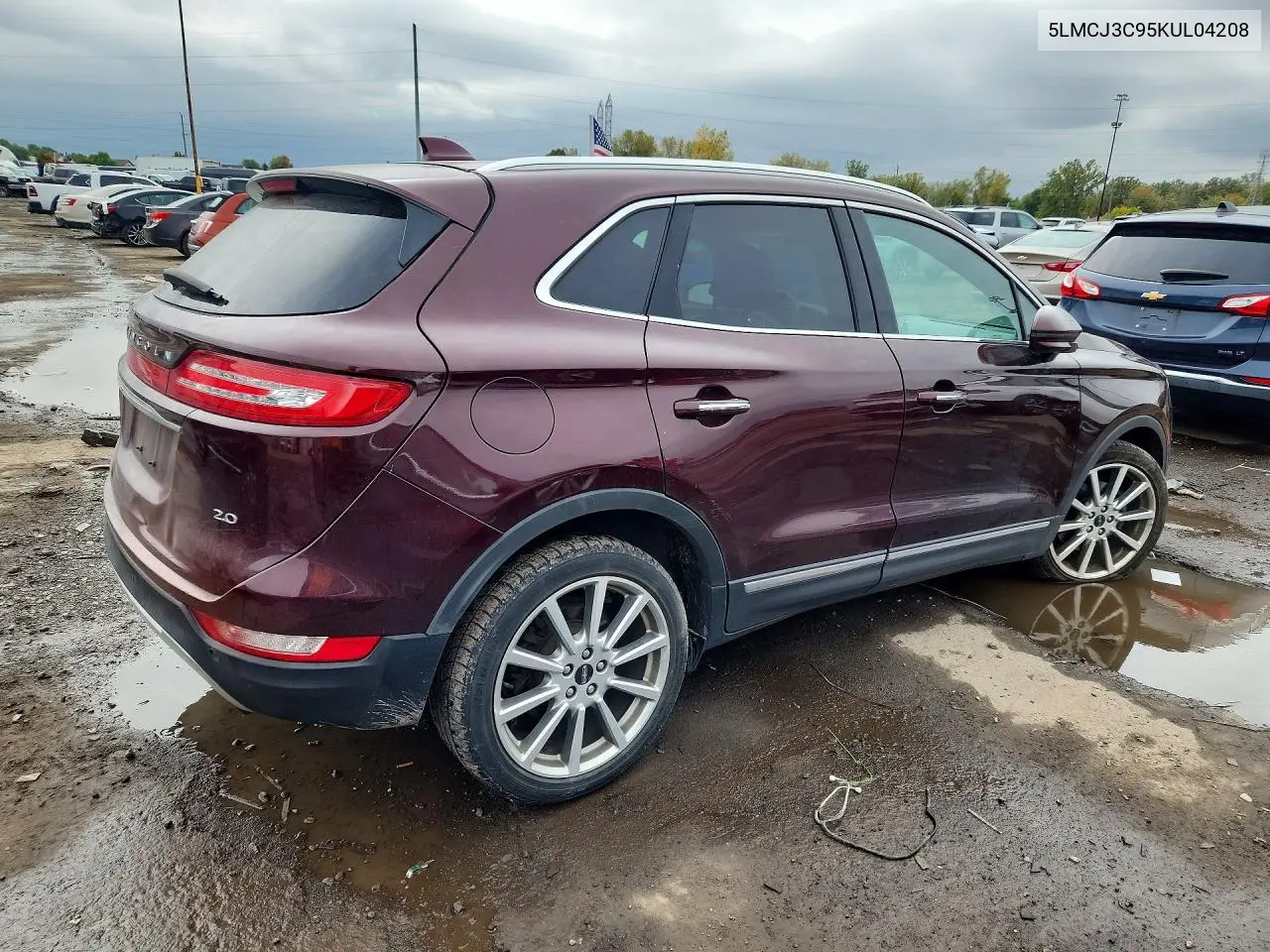 2019 LINCOLN MKC VIN 5LMCJ3C95KUL04208 — фото 3