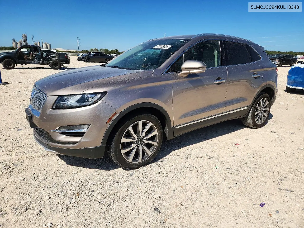 LINCOLN MKC 2019, VIN 5LMCJ3C94KUL18343