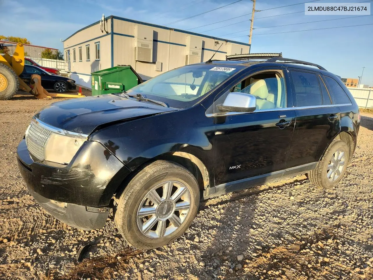 LINCOLN MKX 2007, VIN 2LMDU88C47BJ21674
