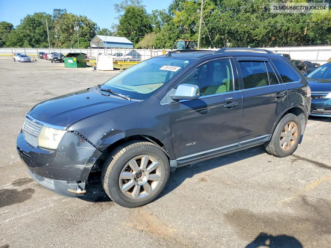 LINCOLN MKX 2007, VIN 2LMDU68C77BJ06204