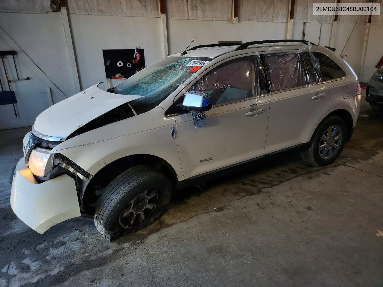 LINCOLN MKX 2008, VIN 2LMDU68C48BJ00104