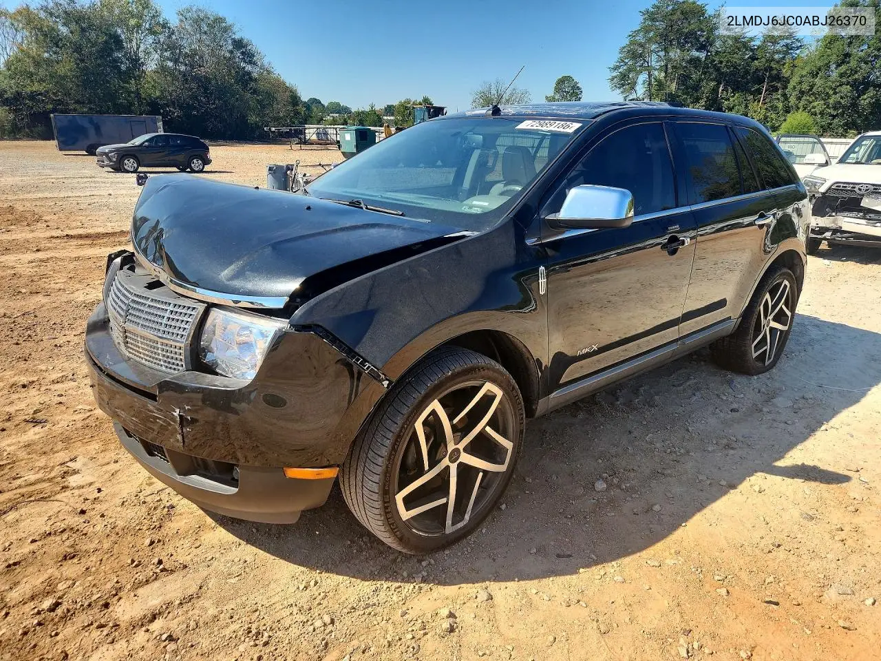 LINCOLN MKX 2010, VIN 2LMDJ6JC0ABJ26370