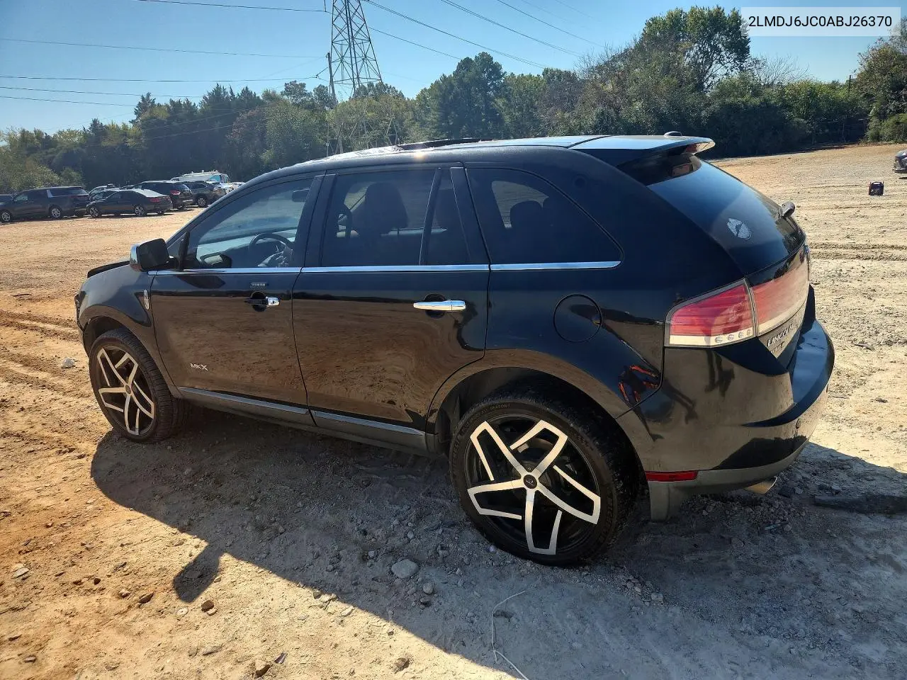 2010 LINCOLN MKX VIN 2LMDJ6JC0ABJ26370 — фото 2