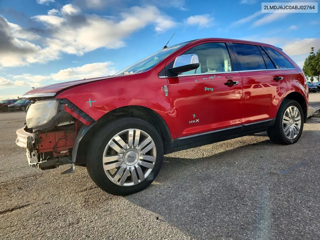 LINCOLN MKX 2010, VIN 2LMDJ6JC0ABJ02764