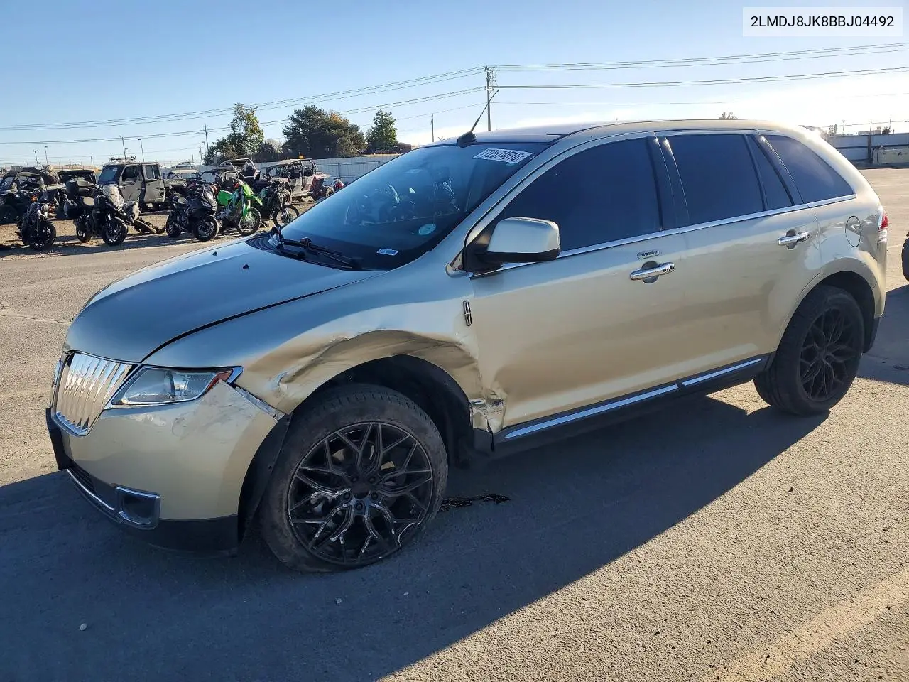 LINCOLN MKX 2011, VIN 2LMDJ8JK8BBJ04492