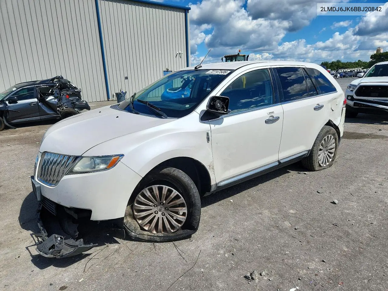 LINCOLN MKX 2011, VIN 2LMDJ6JK6BBJ20842
