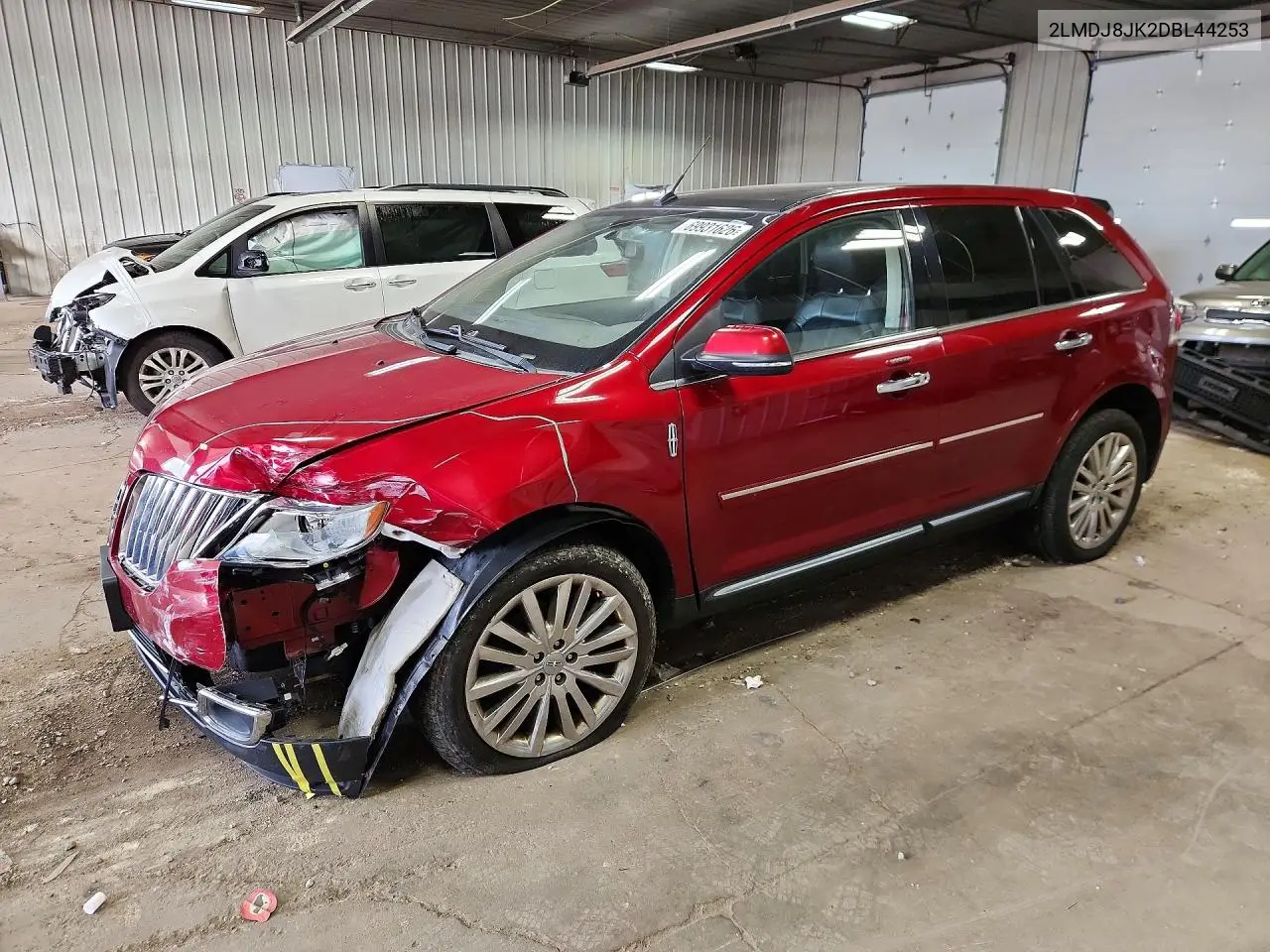LINCOLN MKX 2013, VIN 2LMDJ8JK2DBL44253