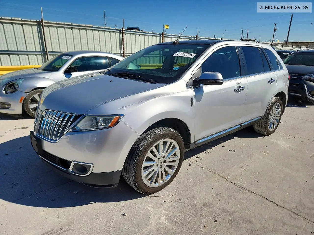 LINCOLN MKX 2015, VIN 2LMDJ6JK0FBL29189