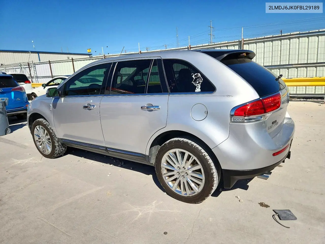 2015 LINCOLN MKX VIN 2LMDJ6JK0FBL29189 — фото 2