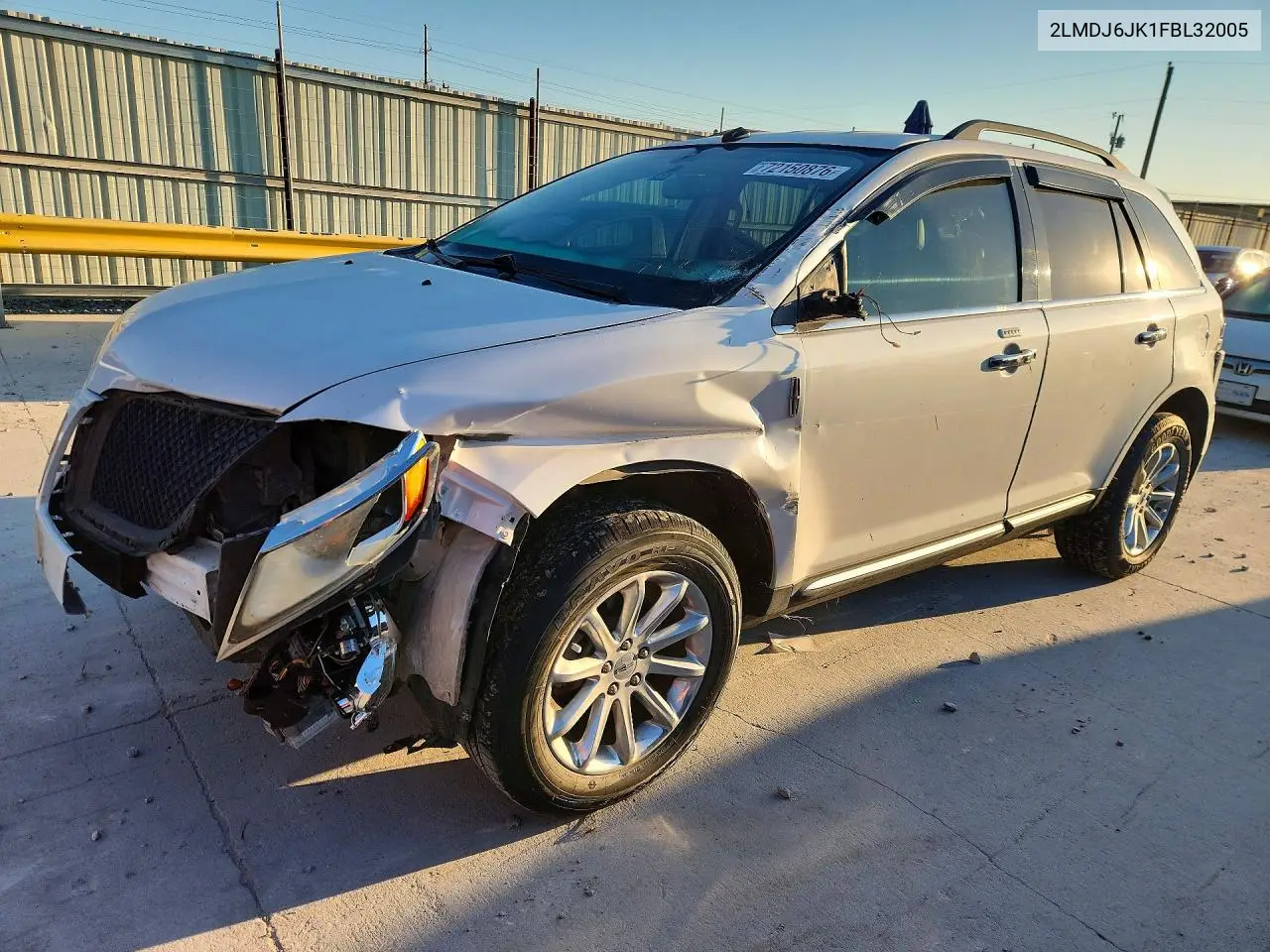 LINCOLN MKX 2015, VIN 2LMDJ6JK1FBL32005