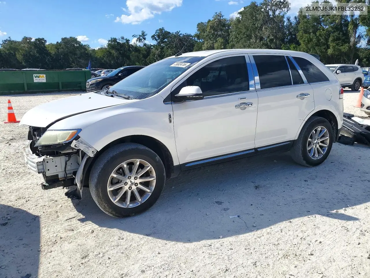 LINCOLN MKX 2015, VIN 2LMDJ6JK1FBL33252