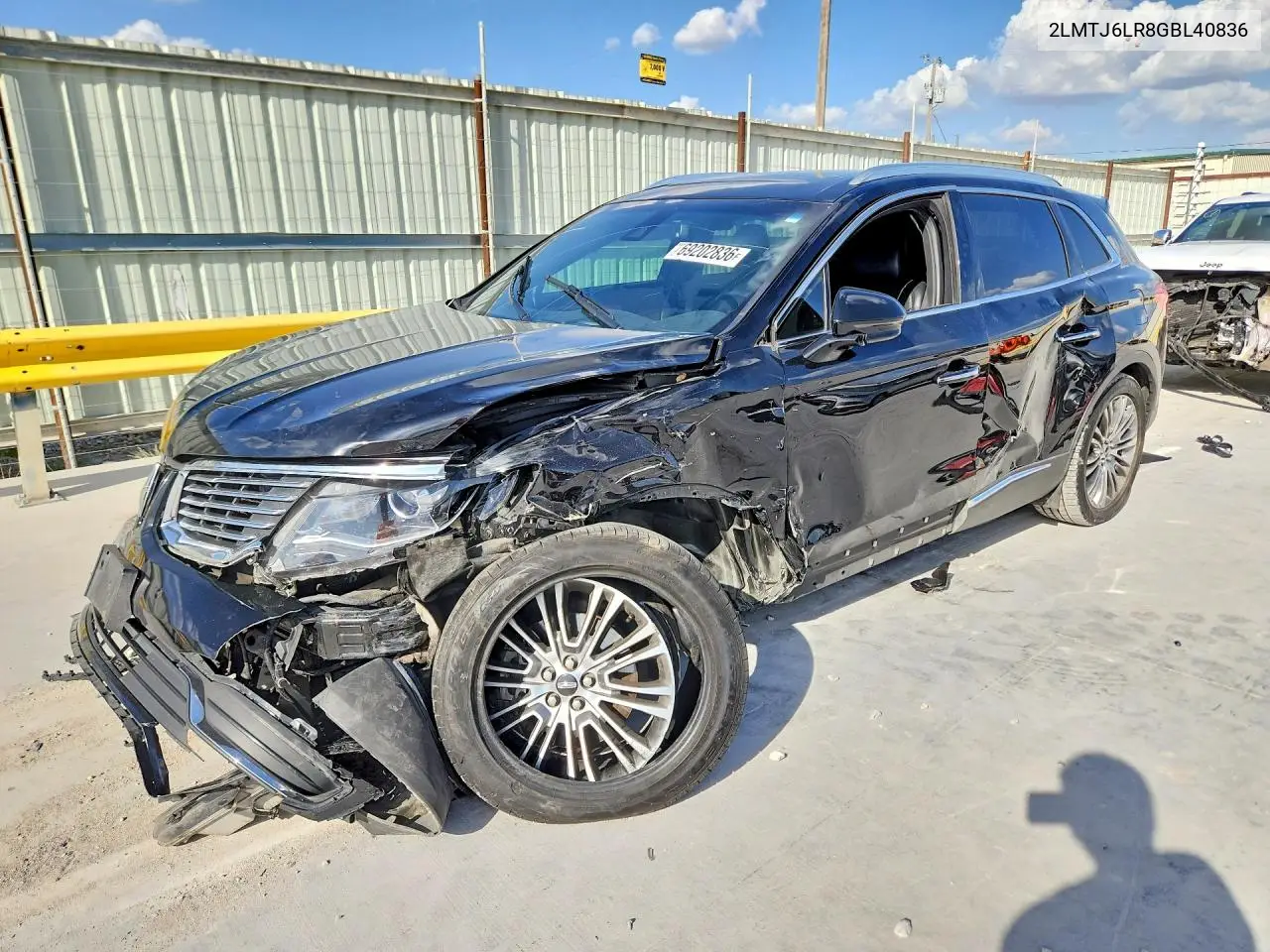 LINCOLN MKX 2016, VIN 2LMTJ6LR8GBL40836