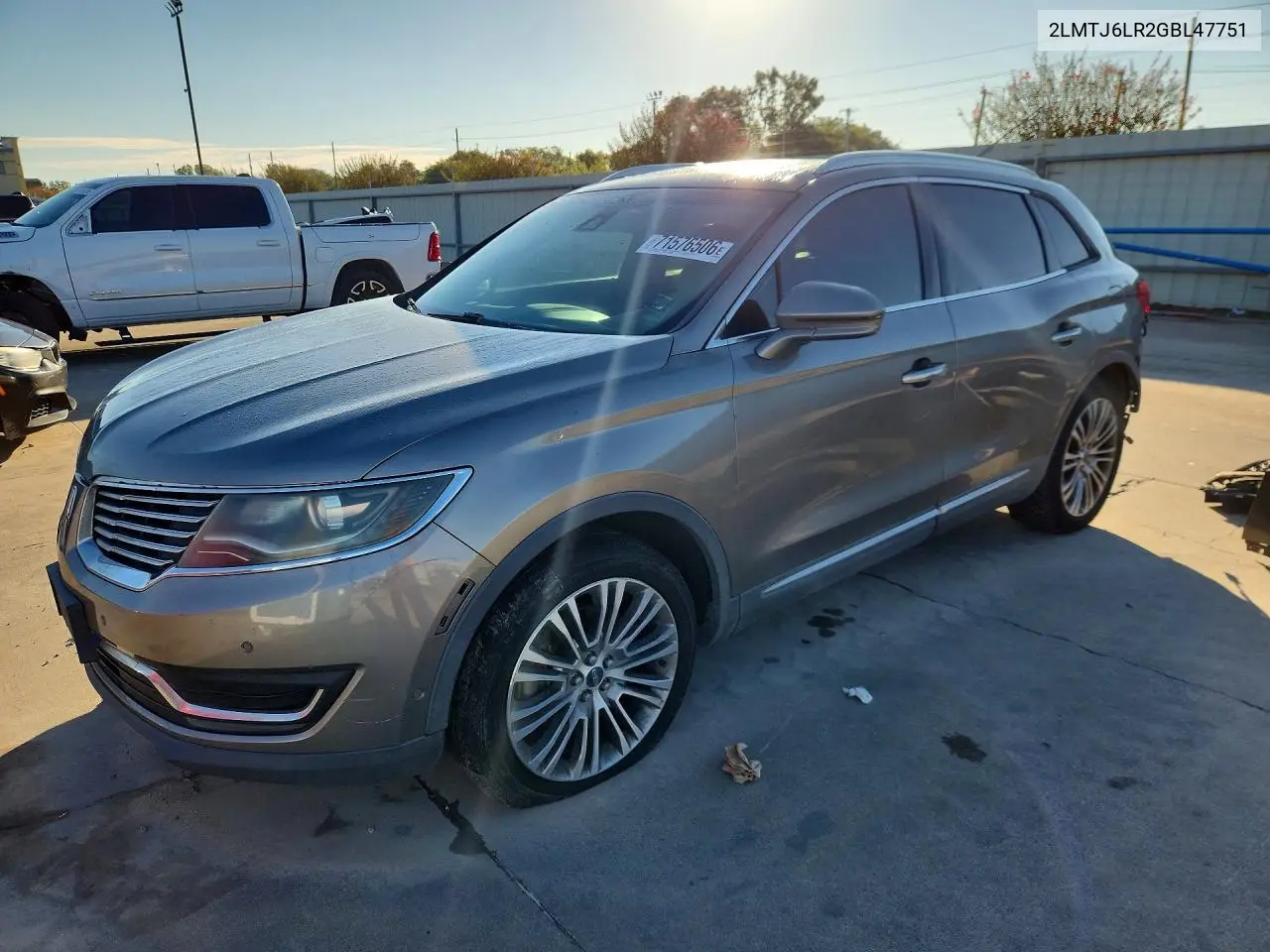 LINCOLN MKX 2016, VIN 2LMTJ6LR2GBL47751
