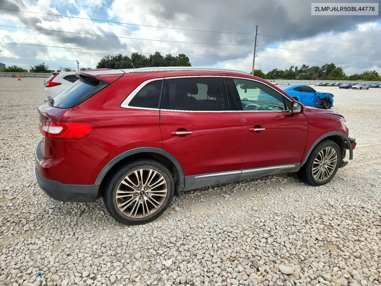 2016 LINCOLN MKX VIN 2LMPJ6LR5GBL44778 — фото 3