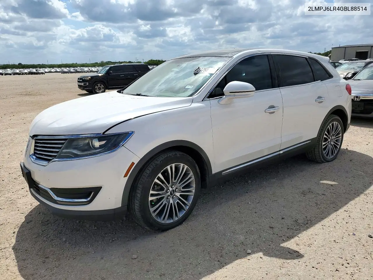 LINCOLN MKX 2016, VIN 2LMPJ6LR4GBL88514