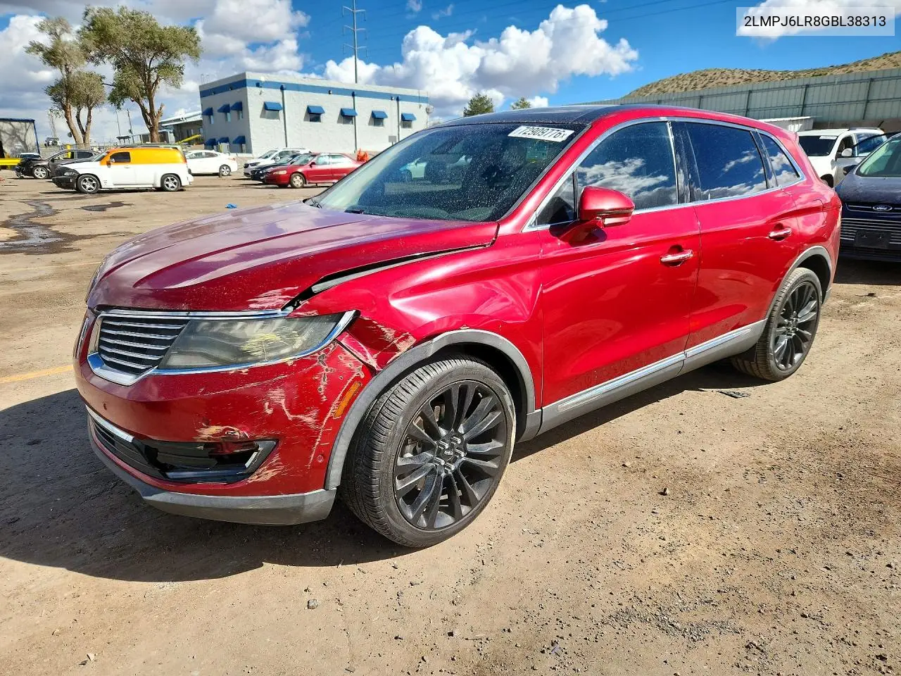 LINCOLN MKX 2016, VIN 2LMPJ6LR8GBL38313