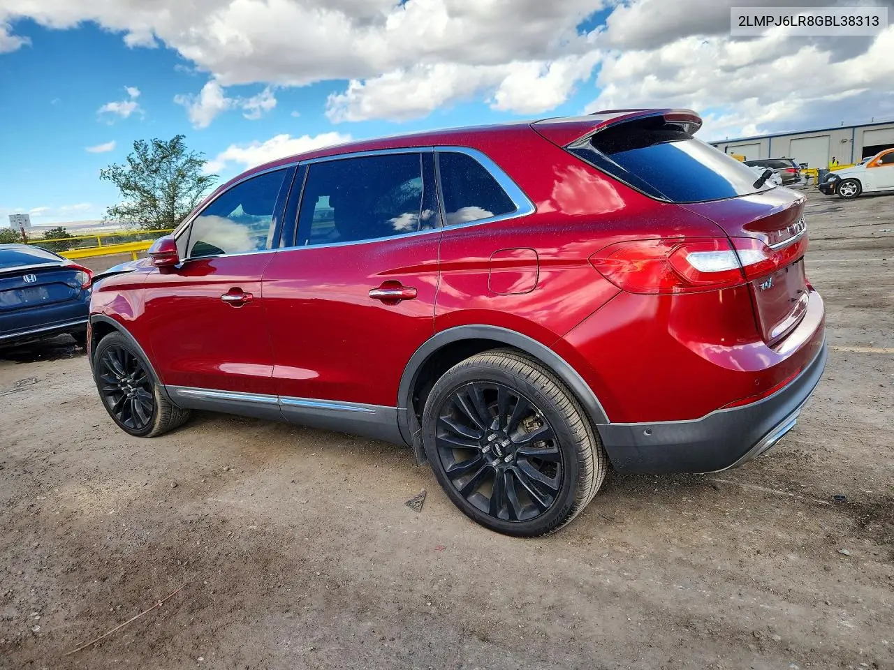 2016 LINCOLN MKX VIN 2LMPJ6LR8GBL38313 — фото 2