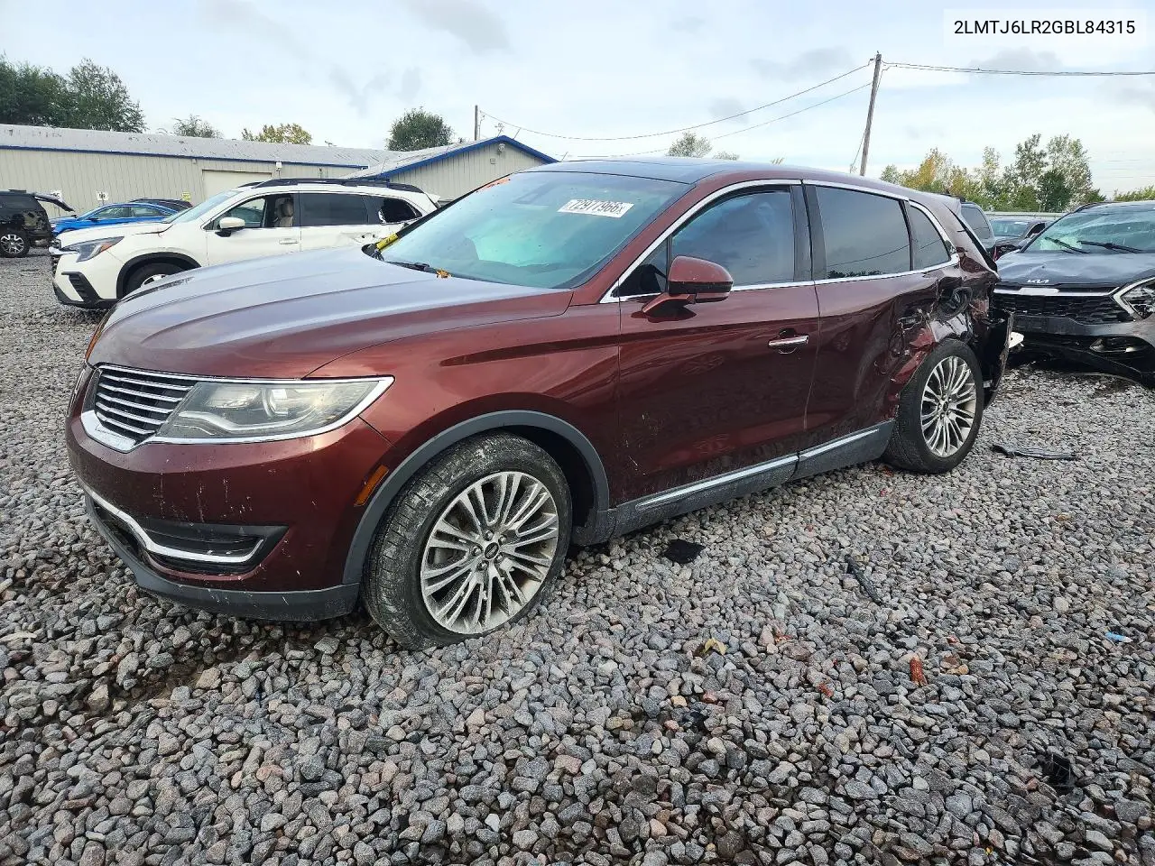 LINCOLN MKX 2016, VIN 2LMTJ6LR2GBL84315